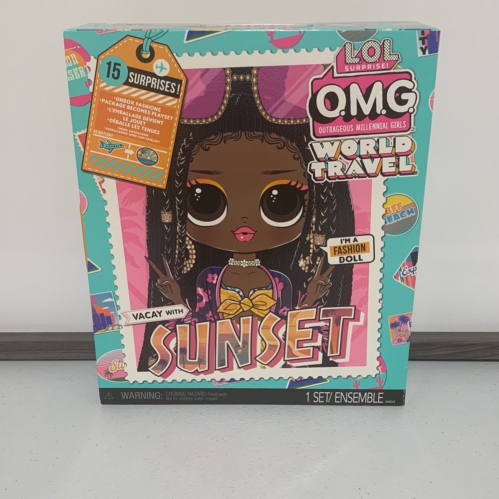 L.O.L. Surprise O.M.G. World Travel™ Sunset Fashion Doll-New